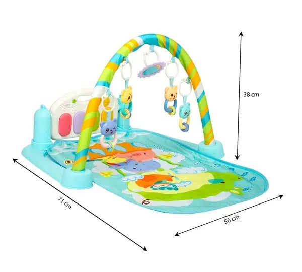 Baby Piano Gym Mat With Music - Multi Colour