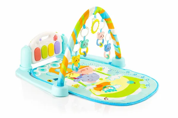 Baby Piano Gym Mat With Music - Multi Colour
